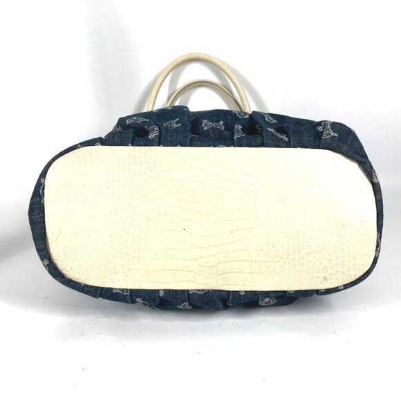 CELINE Macadam Logo Denim Gradient Bag Shoulder Bag Tote Bag - Picture 8 of 14